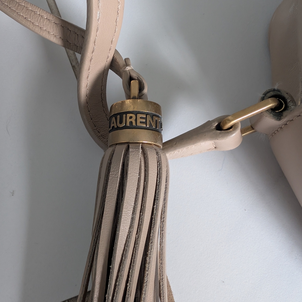 Yves Saint Laurent Taupe Quilted Crossbody Bag - Picture 5 of 16